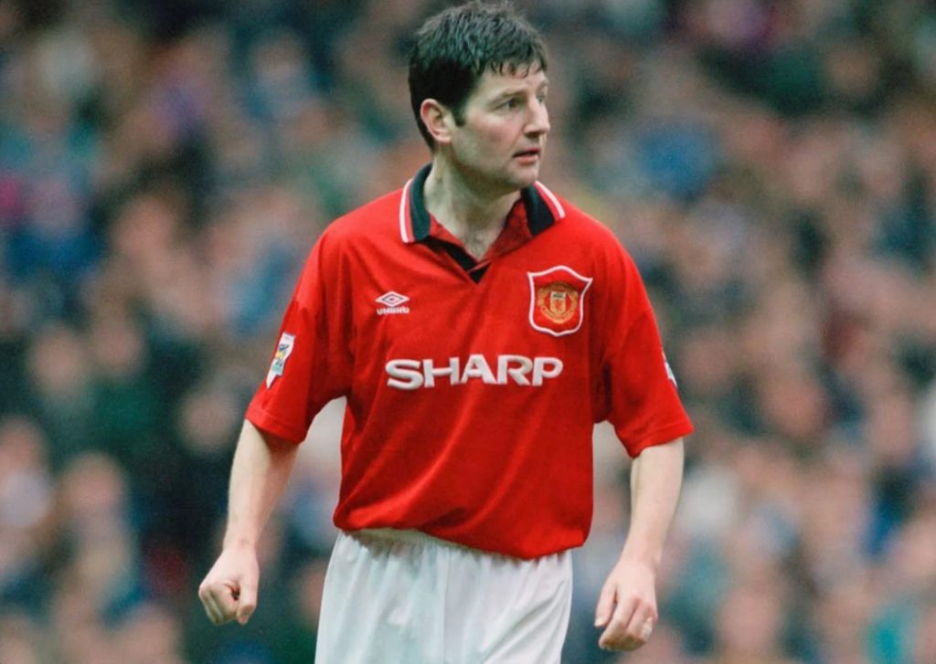 Denis Irwin during a Manchester United soccer game