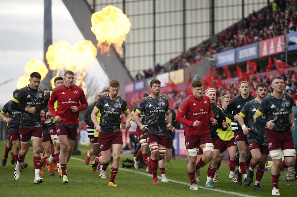 Munster Rugby players before the big game