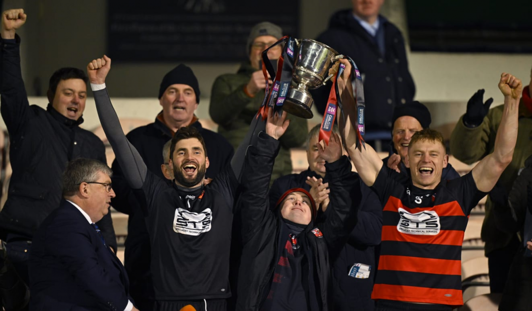 Ballygunner celebrating a cup final