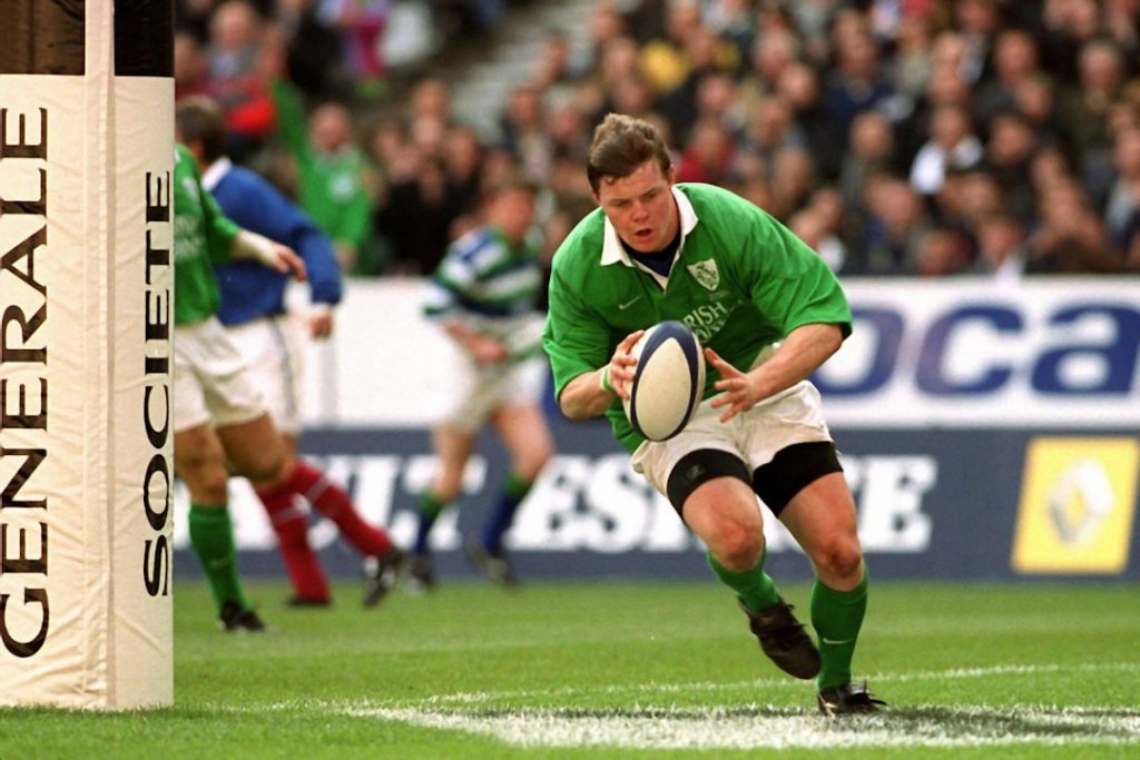 Brian O’Driscoll going for a try