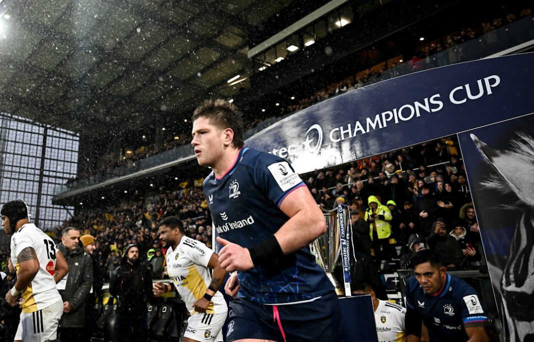 Leinster Rugby players exiting the tunnel before a game