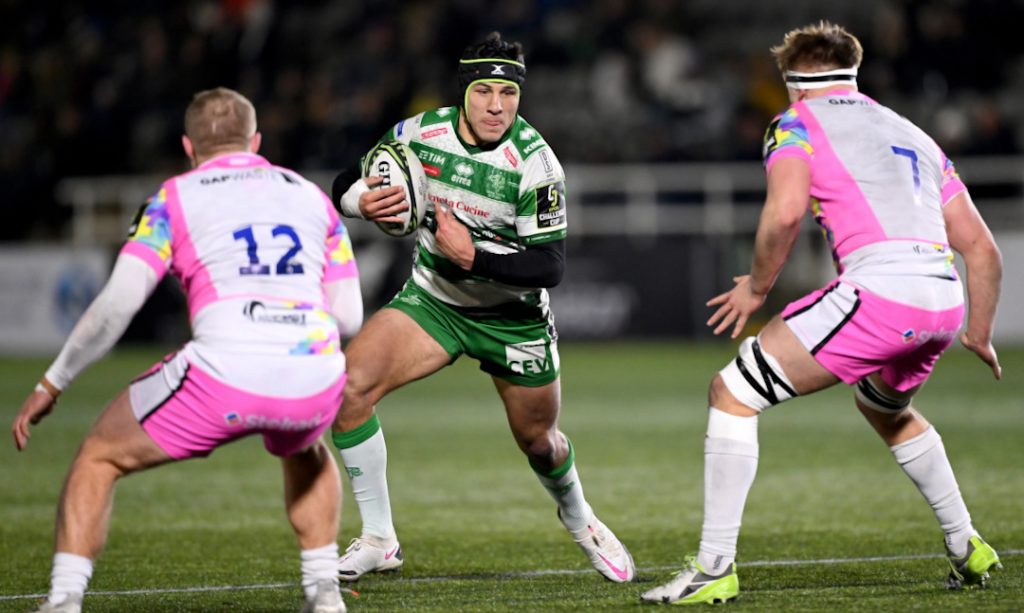 Benetton Rugby player during a Challenege Cup game
