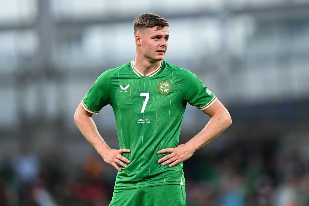 A photo of one of the best Irish strikers of all time, Evan Ferguson