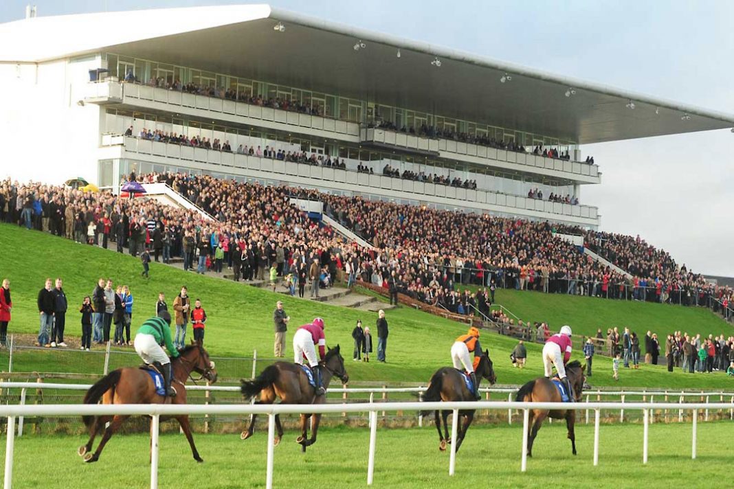 Four horses running at Limerick Racecourse