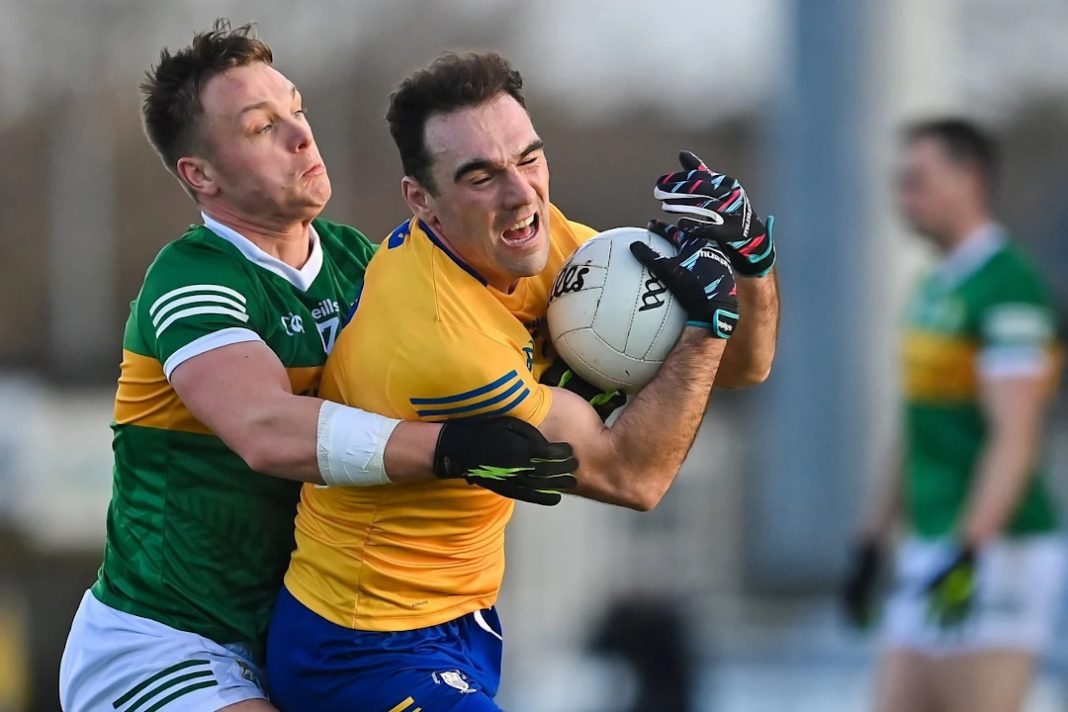 Kerry GAA player tackling Clare
