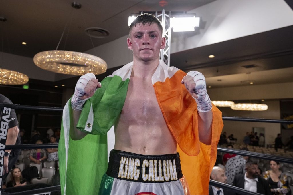Callum Walsh posing after a fight
