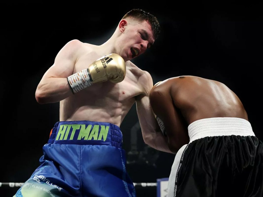 Stephen McKenna in the ring.