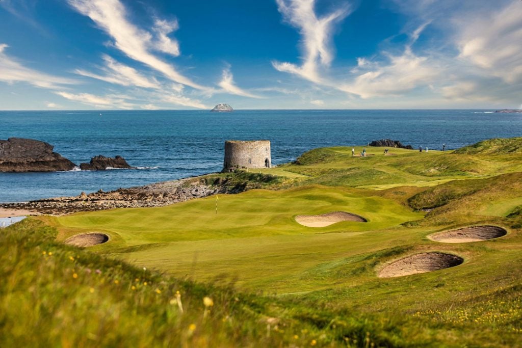 One of the best golf course in Ireland, the third hole at Tralee Golf Club