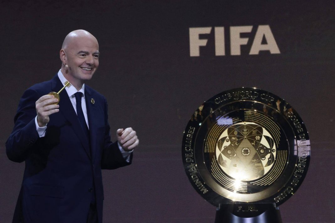 FIFA President Gianni Infantino with the Club World Cup