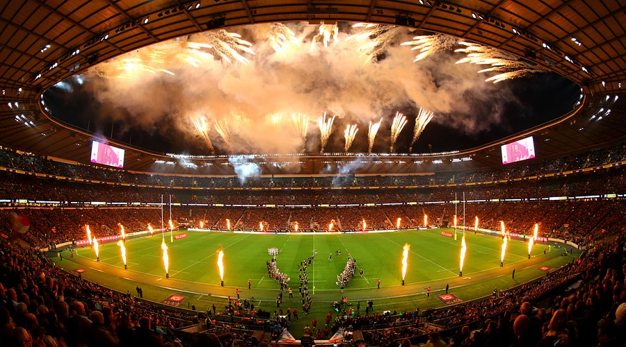 Twickenham Stadium light show