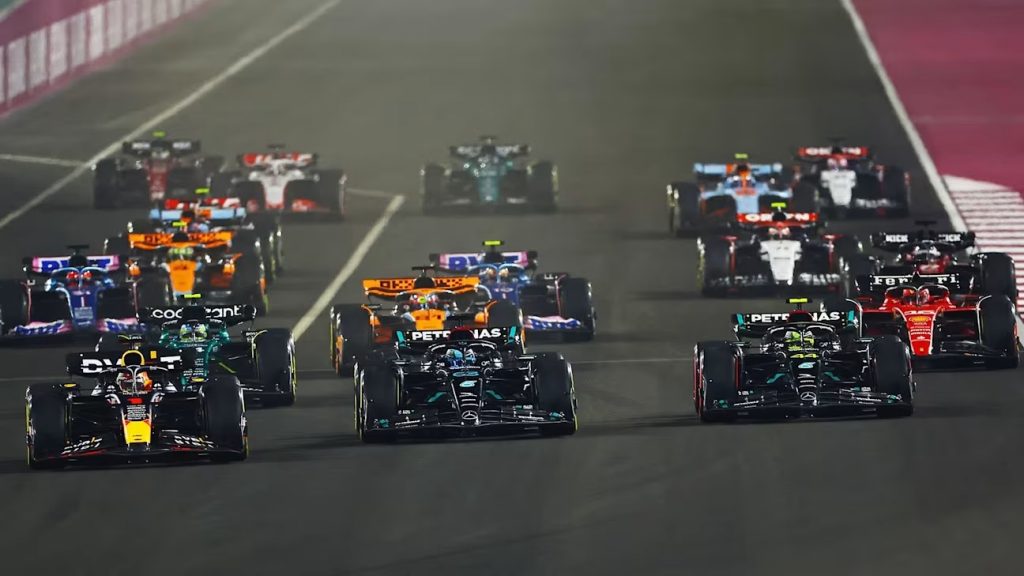 A race start in F1