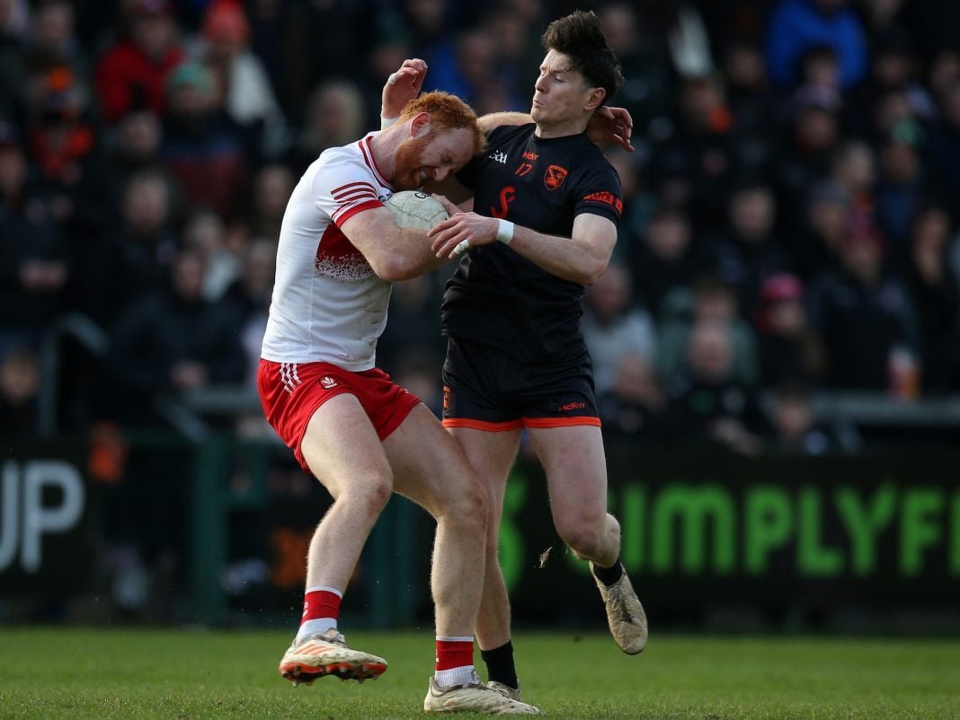 Joe McElroy tackles Conor Glass 23/3/2025