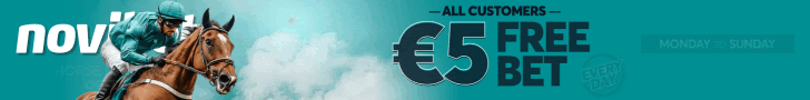 Get a €5 free bet when you bet €20 on horse racing