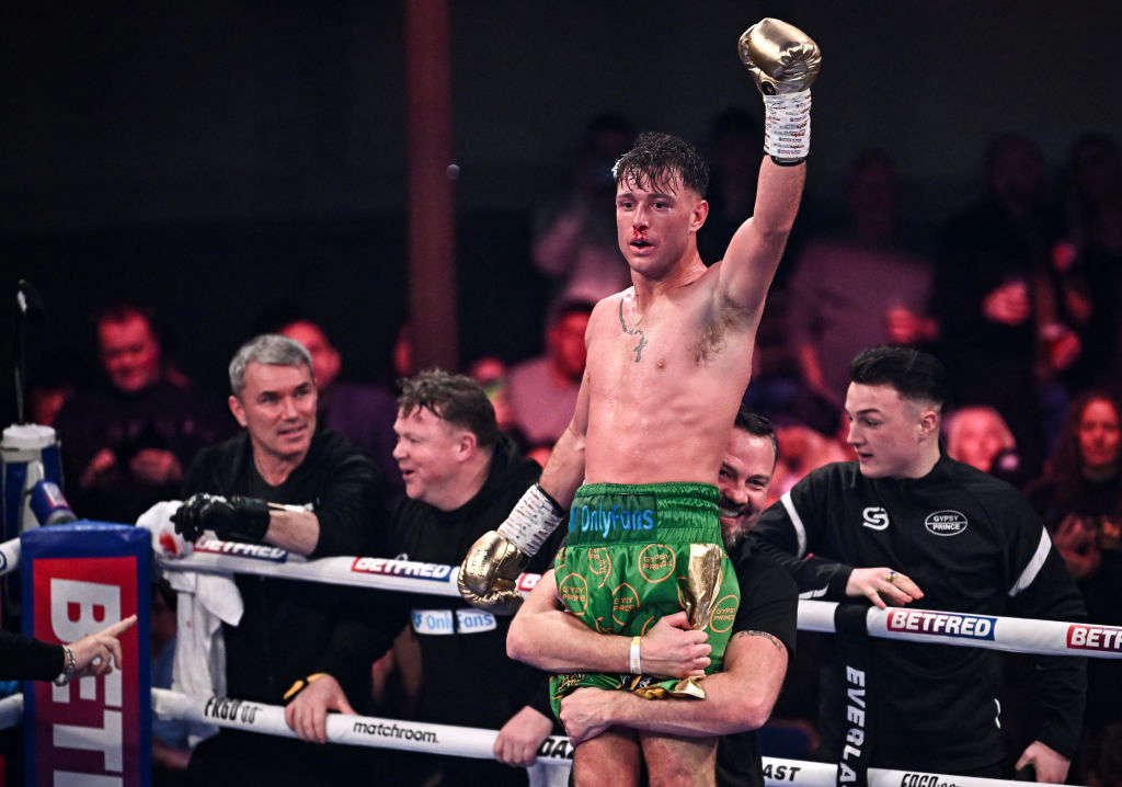 Paddy Donovan celebrating in the ring