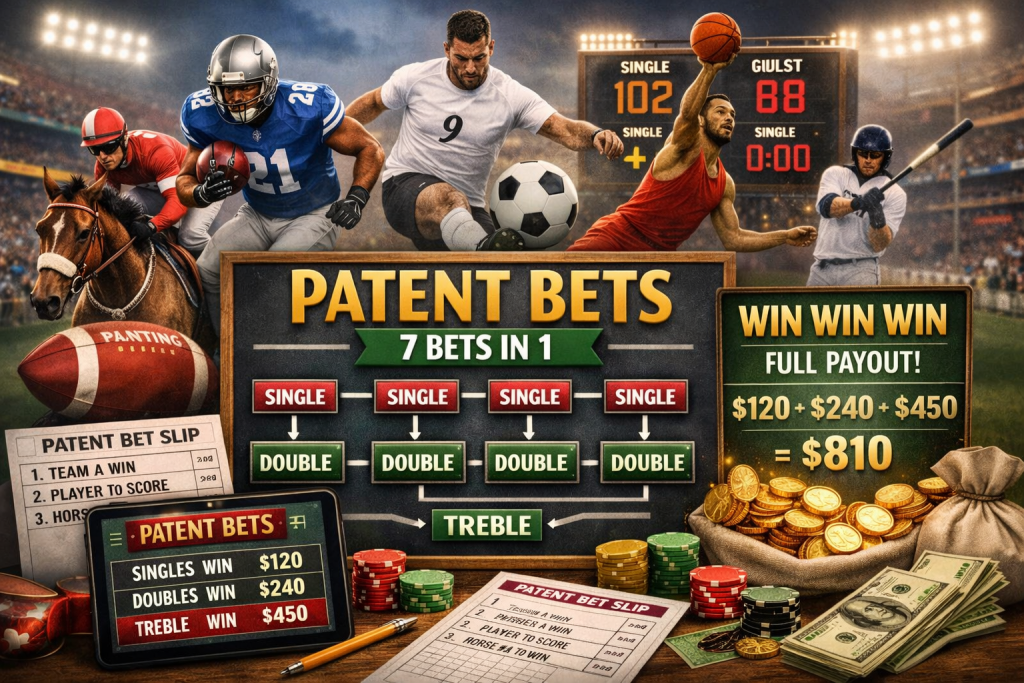 A diagram showing a winning patent bet