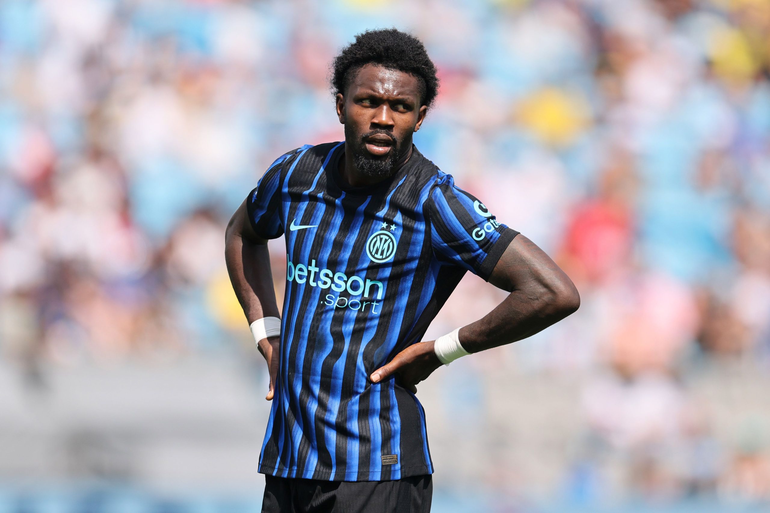 Marcus Thuram in an Inter Milan shirt