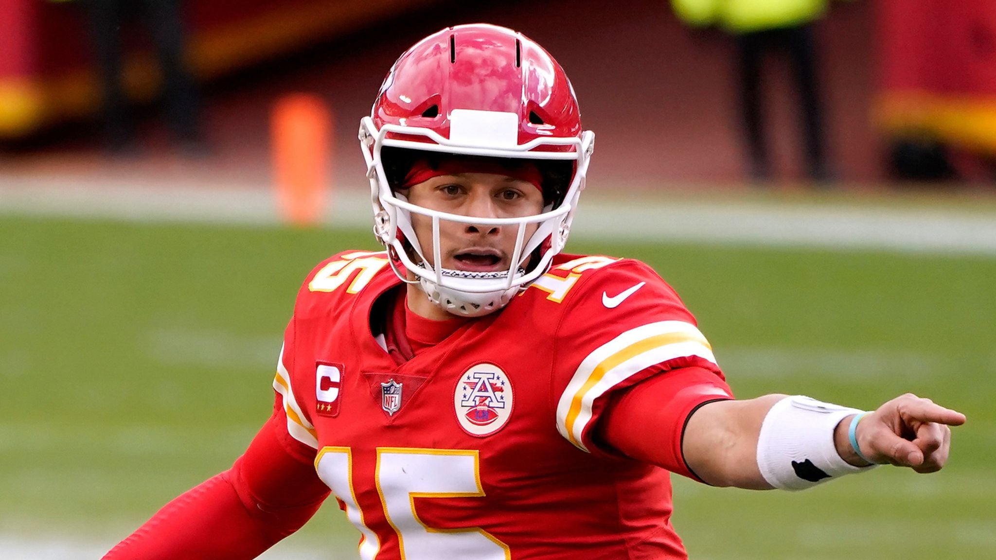 Patrick Mahomes calling the shots